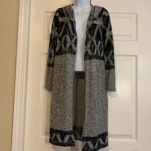 ALMOST FAMOUS, hoodie long sleeve, cover up, small, southwest design